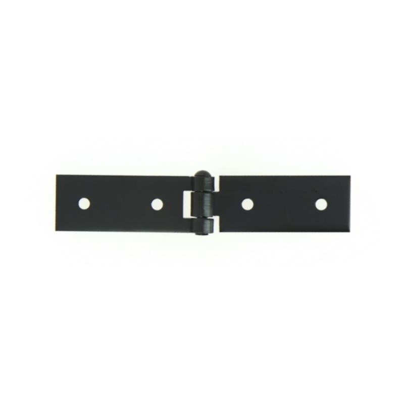 Conge hinge, 200 x 39 mm, 2 + 2 holes, black