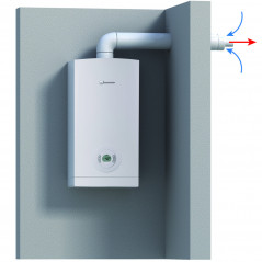 ONDEA LC12-4 HFPB calentador de baño por aspiración hidrosmart de bajo NOX (pero/pro gas), 12 litros 20,7kW