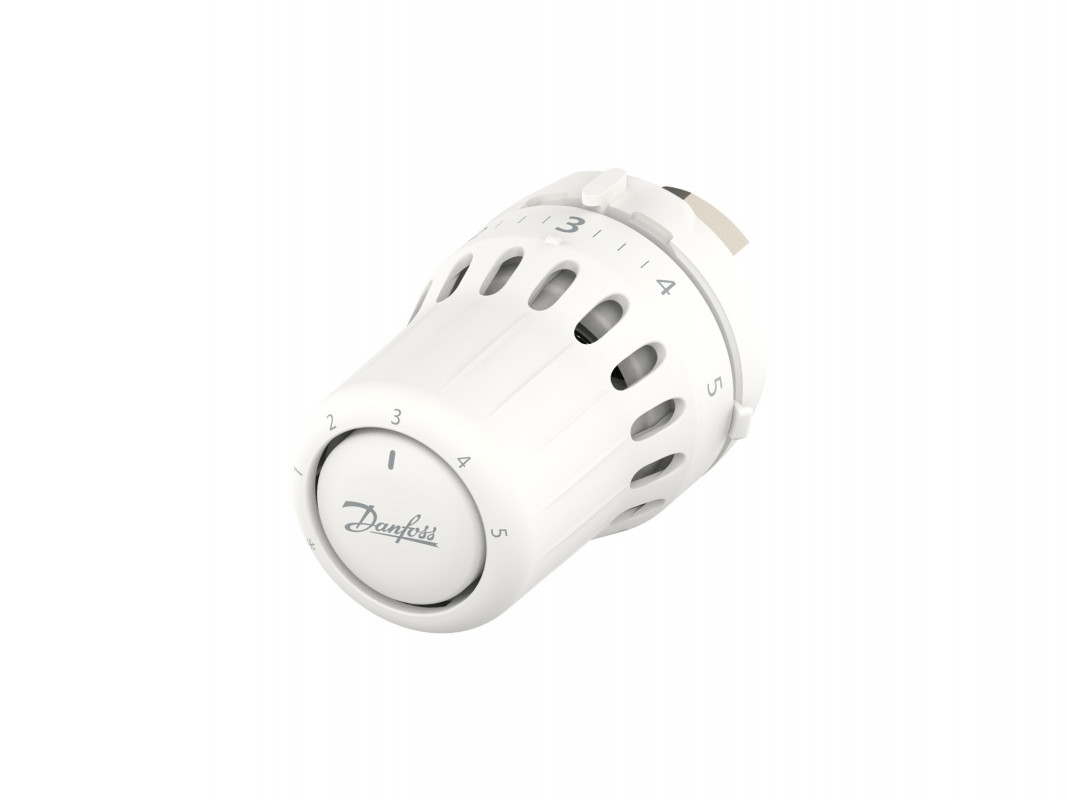 REACT thermostatic control head with integral sensor (8-28°C) for valves with in-line connection 30x1.5.