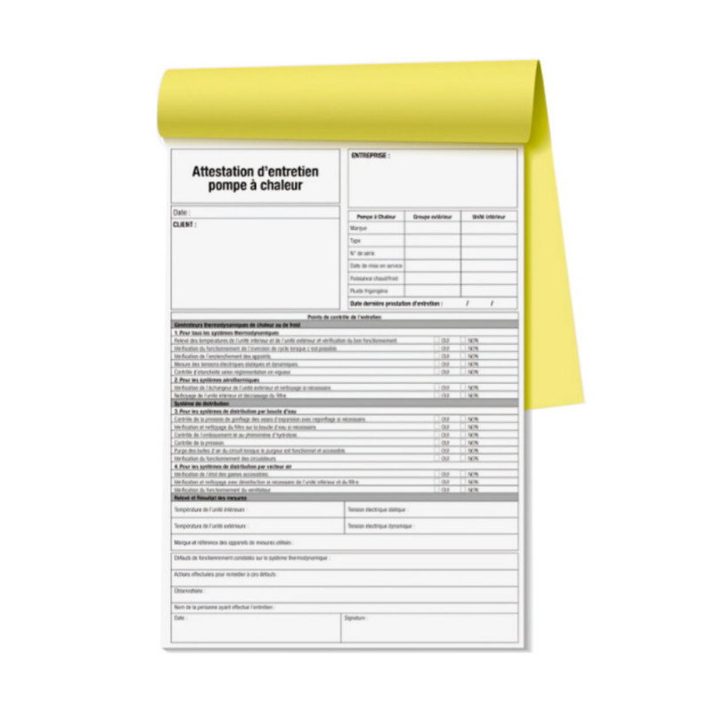 copy of Invoicing booklet, professional chimney sweeping service 50 sheets