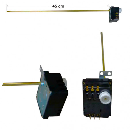 TAS/STI termostato a spina tripolare per scaldabagno con asta da 6 mm di diametro 450 mm, 691014