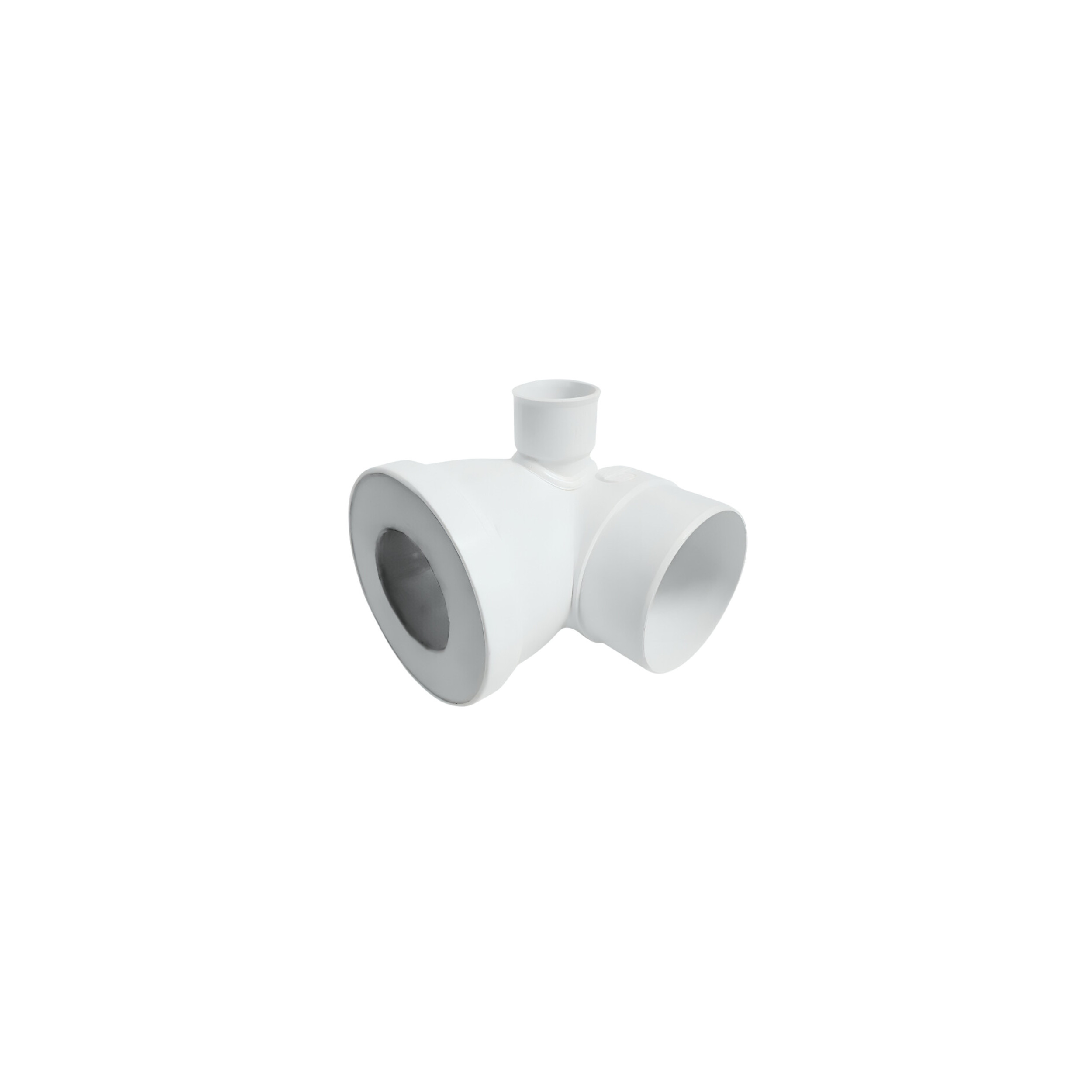 Short 90-degree male WC waste pipe, 40 mm straight connection