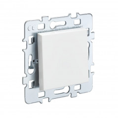 Casual flush-mounted in-and-out switch Glossy white