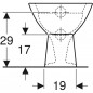 BAMBINI floor-standing toilet bowl for children.