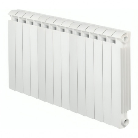 KLASS 800 14-element white cast aluminium central heating radiator, 2268w