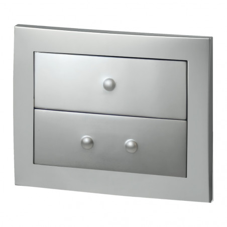 EGAL control panel for IMAGEO concealed WC cistern, mat chrome-plated