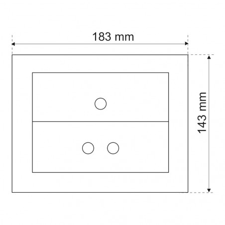 Placa de control EGAL para cisterna empotrada de WC IMAGEO, cromo mate