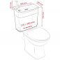 Réservoir WC, lave-mains intégré 3/6L ISEO attenant, blanc