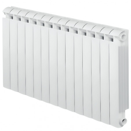 Radiateur fonte alu 2268W chauffage central 14 éléments KLASS 800 blanc