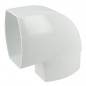 90° rotatable male-female elbow ovation down pipe TD107 105X76, white