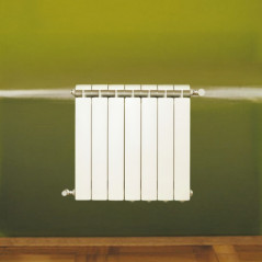 Radiateur fonte alu 1134W chauffage central 7 éléments KLASS 800 blanc