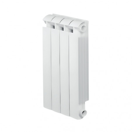 Radiador de calefacción central de 5 elementos KLASS 800 de fundición de aluminio blanco 648W