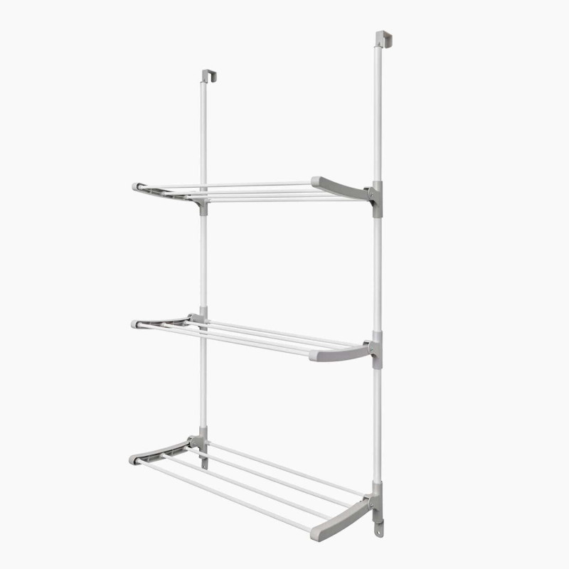 Perchero plegable para puertas, capacidad de colgado 8 m.