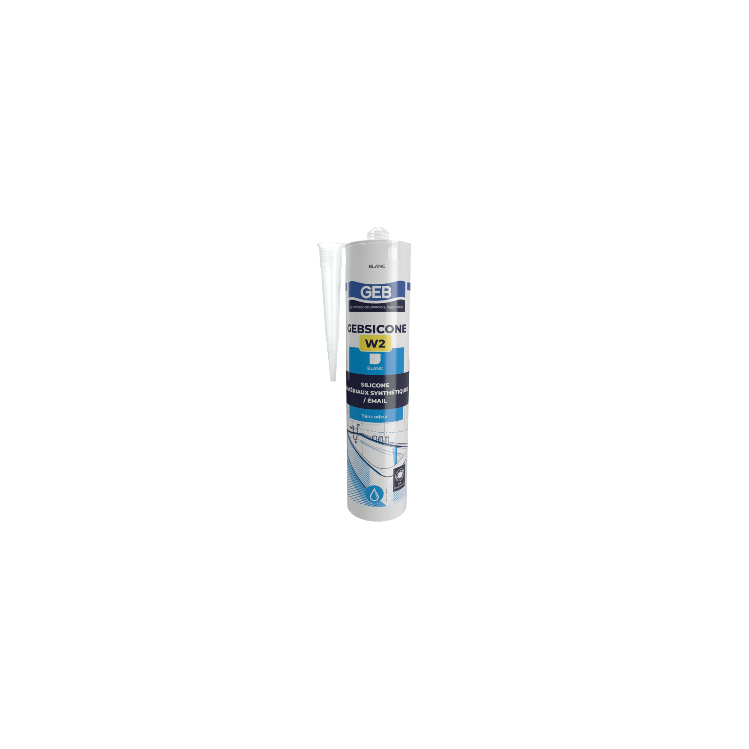 Gebsicone W2 : 310 ml cartridge, white