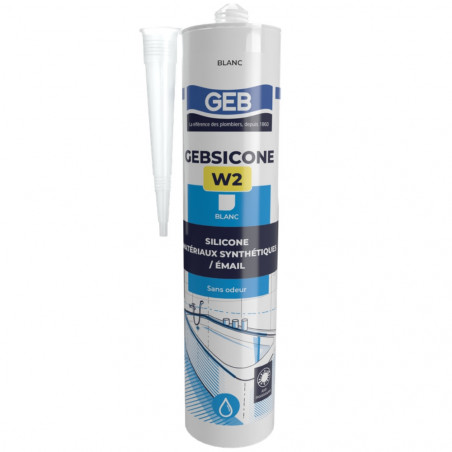 Gebsicone W2: Kartusche 310 ml, weiß