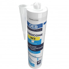 Gebsicone W2 cartouche 310 ml, translucide