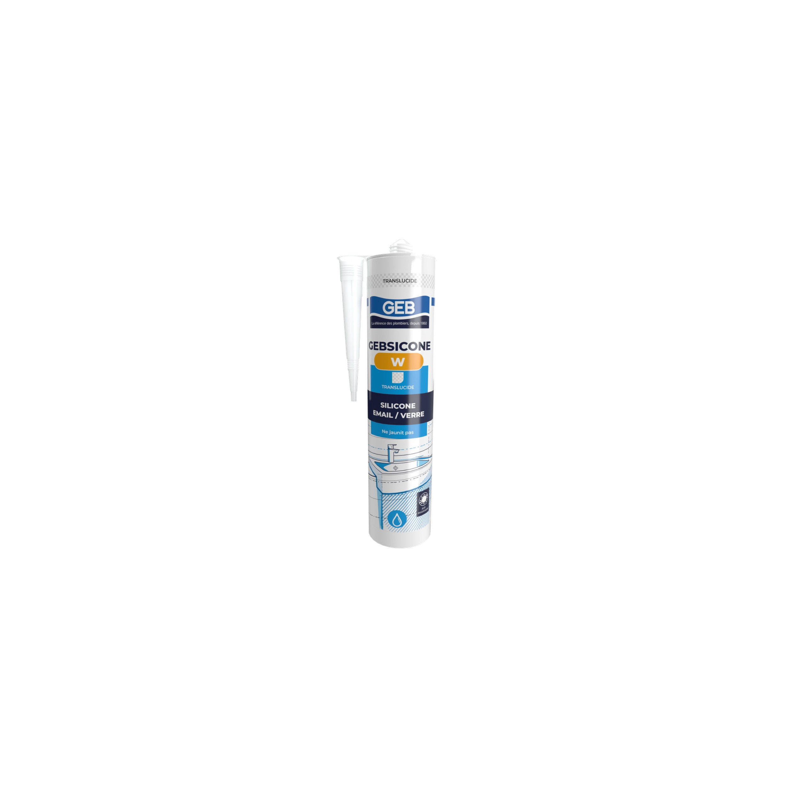 Gebsicone W: cartuccia da 310 ml, traslucido