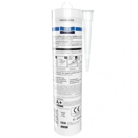 Gebsicone W: cartuccia da 310 ml, traslucido