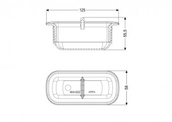 Dispositivo antiolor bung KESSEL Linearis Compact and Comfort, 22mm