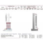 Aluminium-Zentralheizung 1 Element weiß, Höhe 1846 mm, OCAR1800