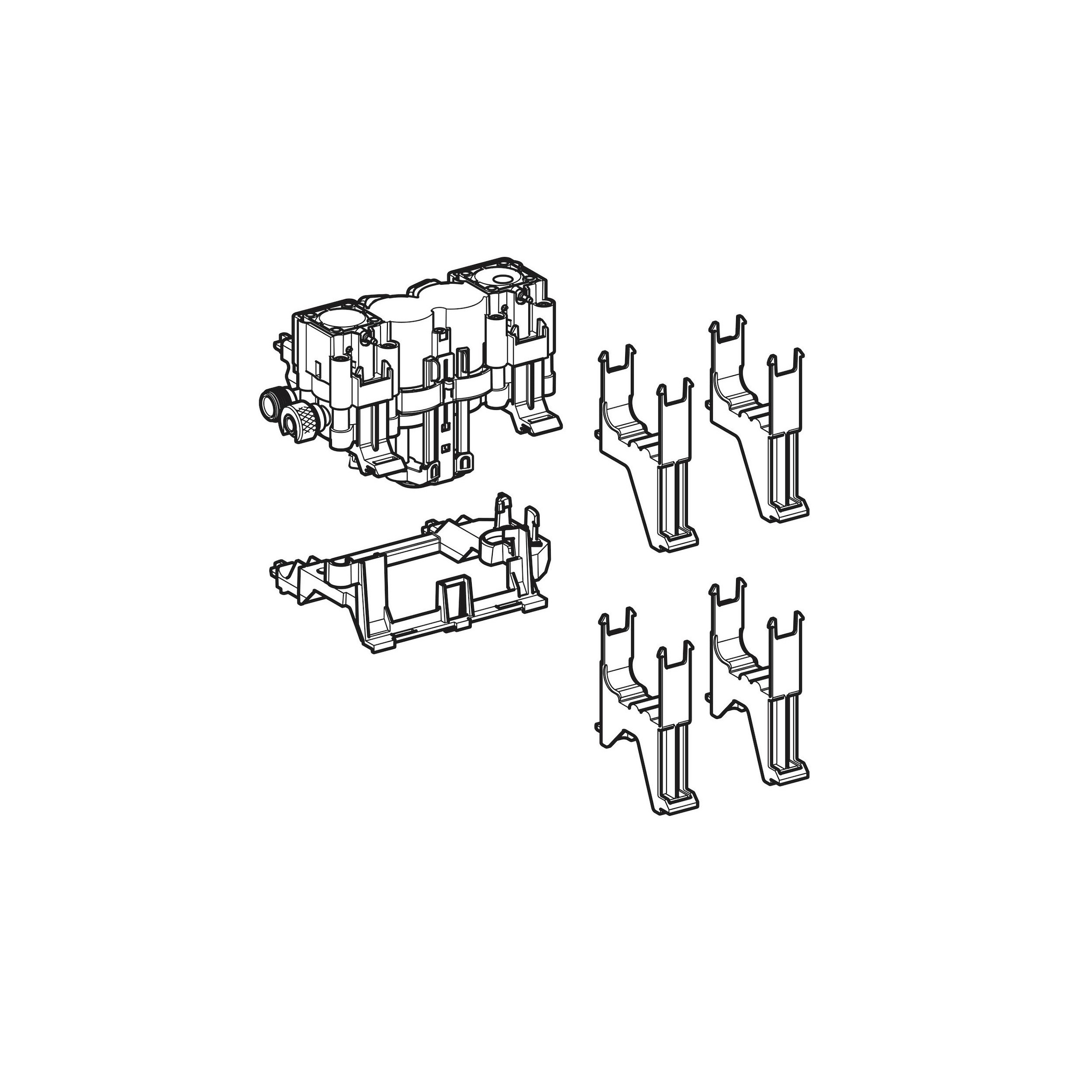 Releveur hydraulique Geberit commandes de WC type 70 et Sigma 70, 1–6 bar