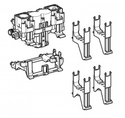 Releveur à asservissement hydraulique Geberit pour commandes de WC type 70 et Sigma 70, 1–6 bar