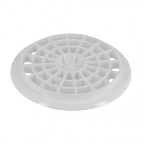 Floor drain grate for plastic flooring