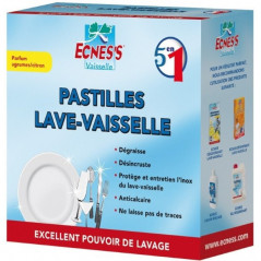 Pastilles lave-vaisselle 5 en 1 ECNESS, 40 pastilles.