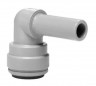 Push-Fit rigid 90° elbow fitting in grey acetal for 5/16" (8 mm) pipe