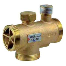 Bronze L-shaped thermostatic mixing valve with 1"1/4 connection 2" body 36 to 53 - Thermador - Référence fabricant : JRG343348