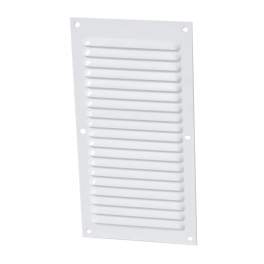 Alu laque blanc avec moustiquaire Rectangulaire verticale 30x15 - NICOLL - Référence fabricant : 1LM3015B