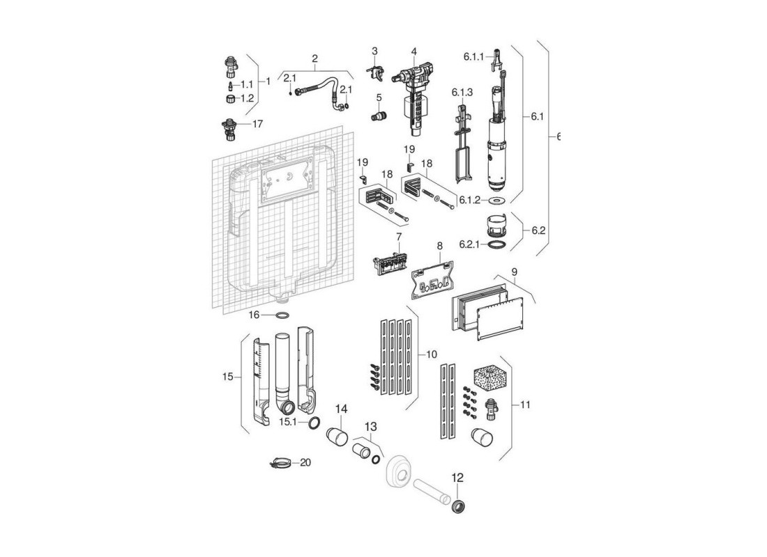 Geberit Sigma 8 cisterna : UP720