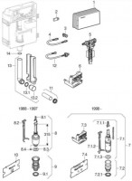 Réservoir Geberit Twinline 12 : UP130, 110.800