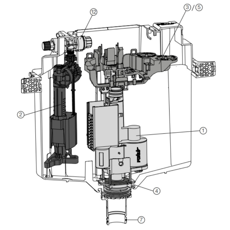 Concealed WC cistern WINNER S