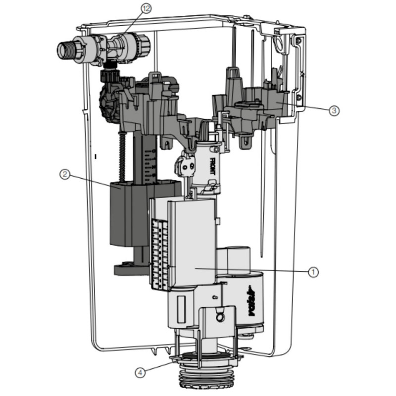 CUBIK S concealed WC cistern