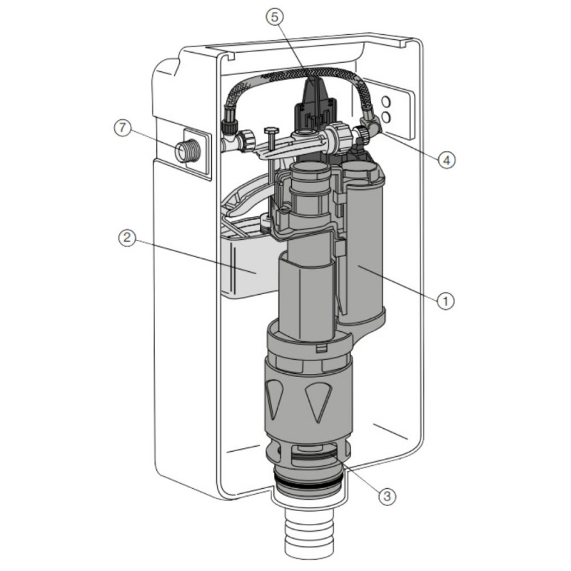 CUBIK concealed WC cistern