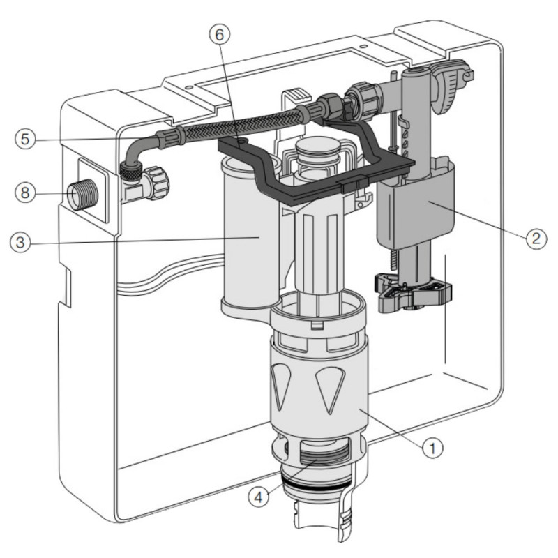 EVOLUT concealed WC cistern