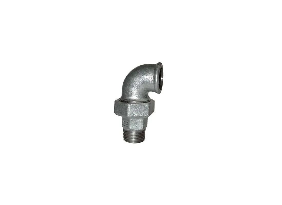 Elbows GALVA double conical union female