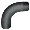 90° BLACK Elbow, large radius, double male