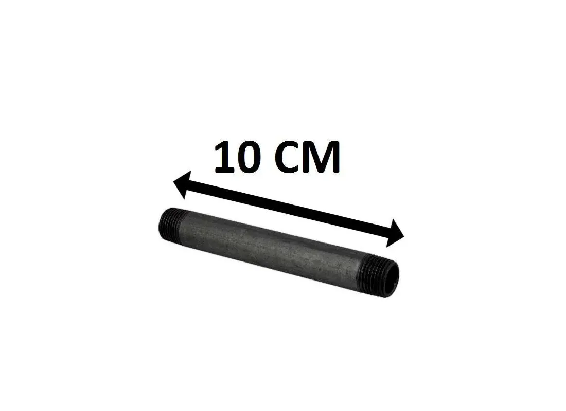 Carrete negro de 10 cm