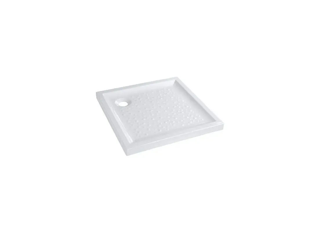 Extra-flat stoneware shower tray