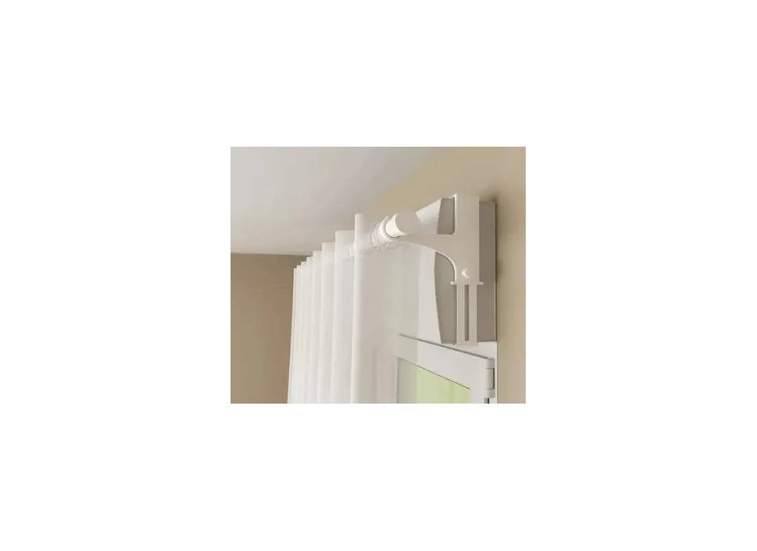 Undrilled curtain rod