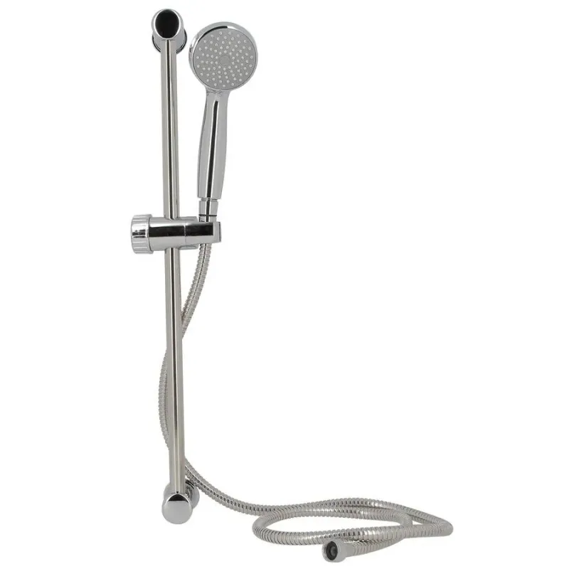 Shower rail, shower head, flexible hose and shower holder