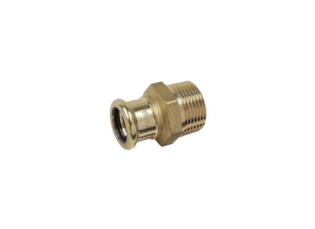 Male threaded copper crimp nipples