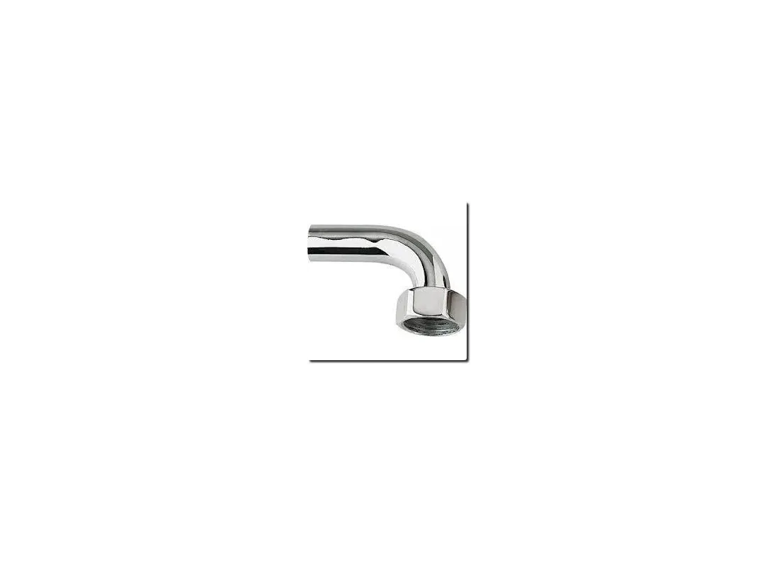 2-piece connector, chrome-plated elbow