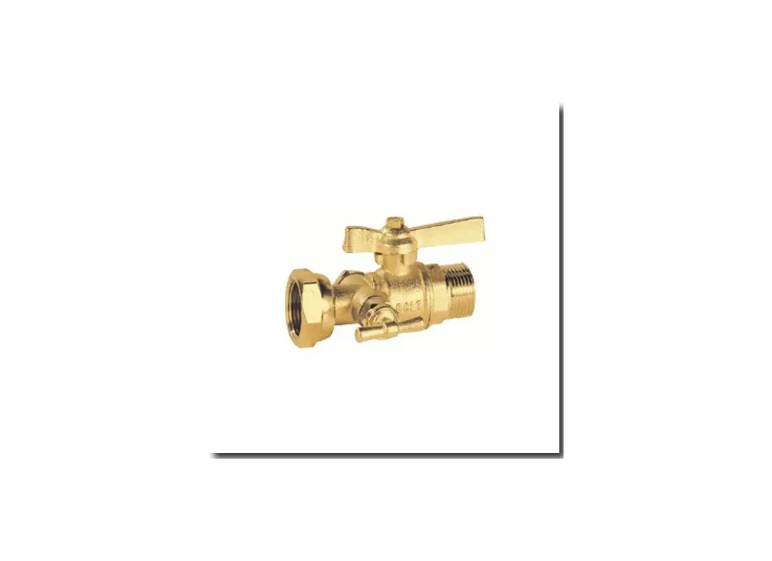 Male and female meter valve with bleed