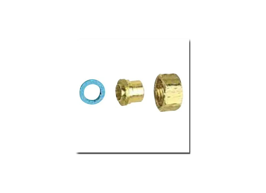 Straight 2-piece flat gasket fitting 904CU