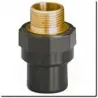 Male threaded brass spigot PVC HTA