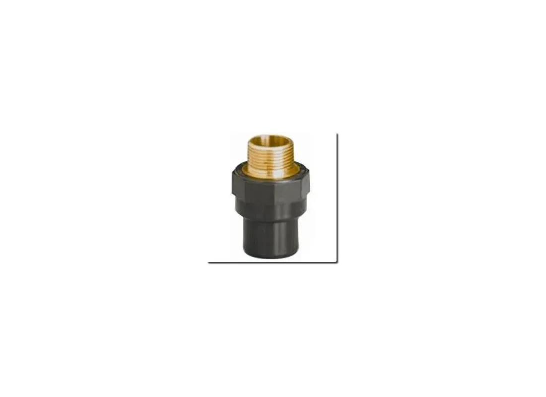 Male threaded brass spigot PVC HTA