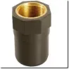 Threaded sleeve brass/PVC HTA